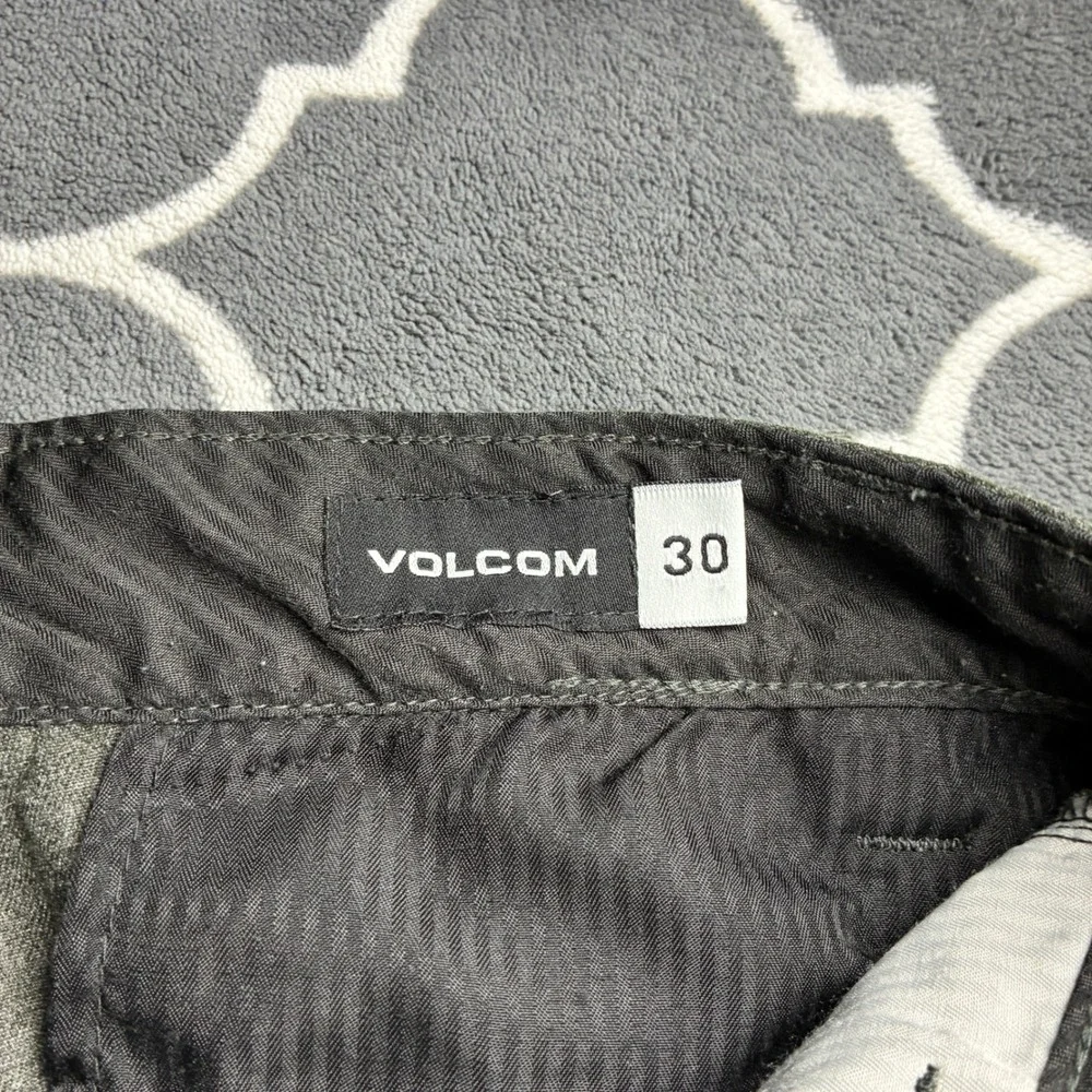Volcom Frickin Modern Fit Chino Pants Mens 30 Charcoal Gray Heather A11313S1